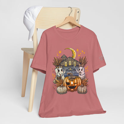 Halloween Pumpkin Unisex Jersey Short Sleeve Tee