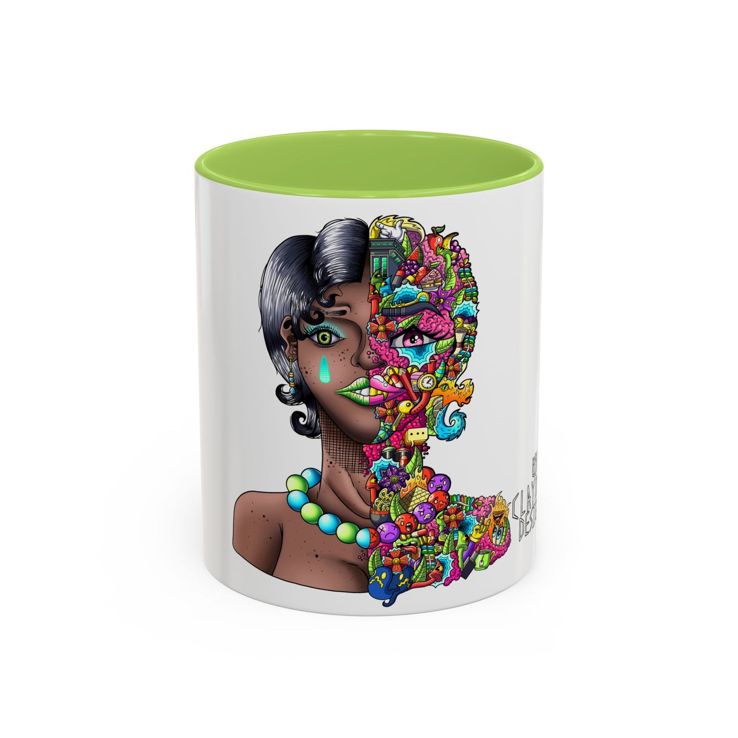 Accent Coffee Mug-Doodle Girl