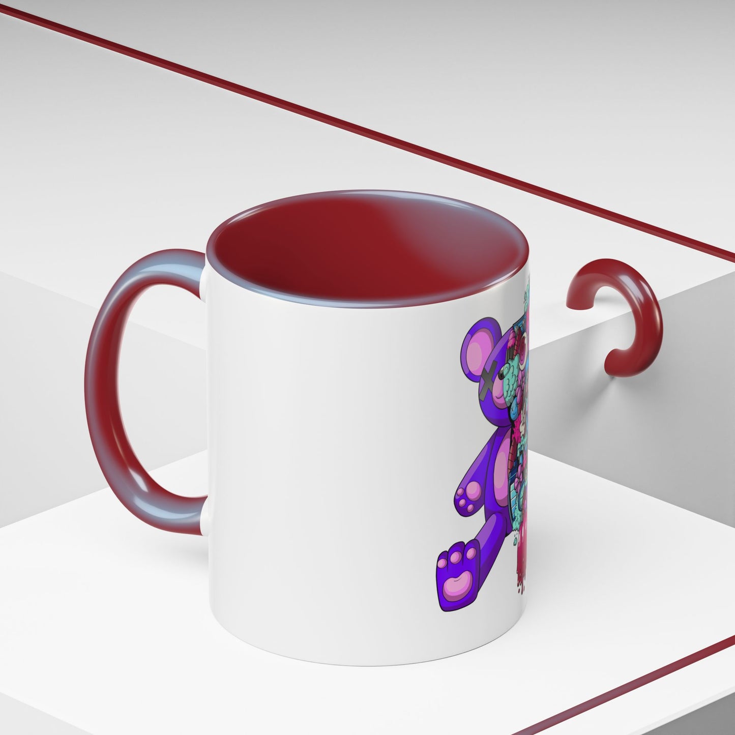 Accent Coffee Mug-Doodle Teddy