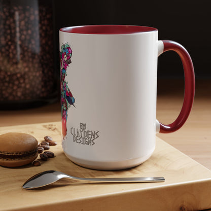 Accent Coffee Mug-Doodle Teddy