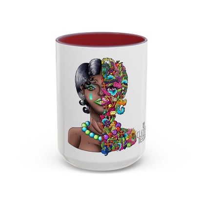 Accent Coffee Mug-Doodle Girl