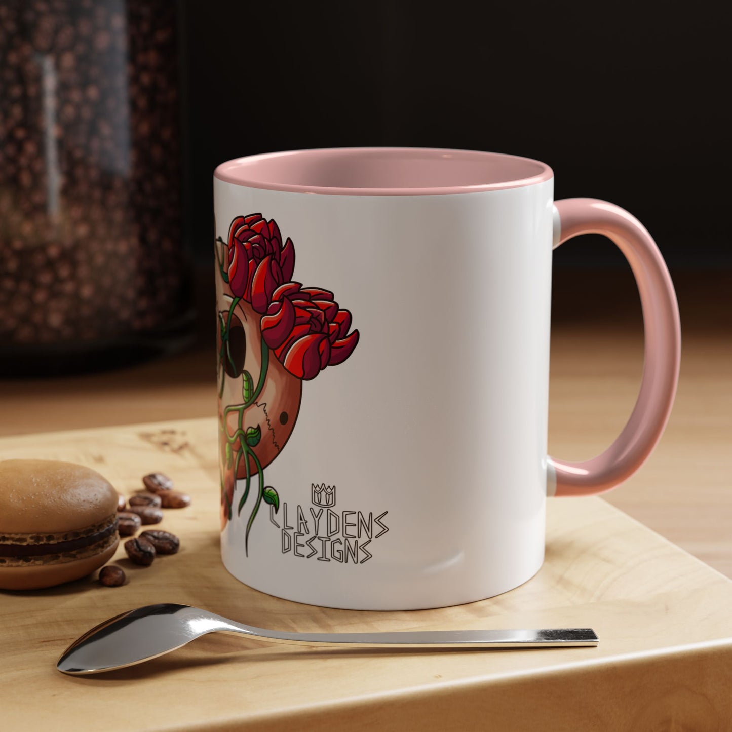 Accent Coffee Mug-Skull design