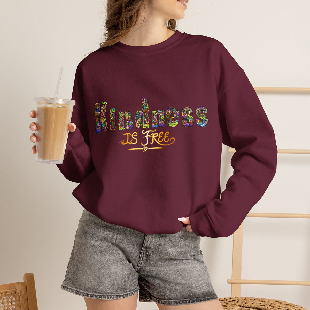 Kindness Is Free Unisex Heavy Blend™ Crewneck Sweatshirt