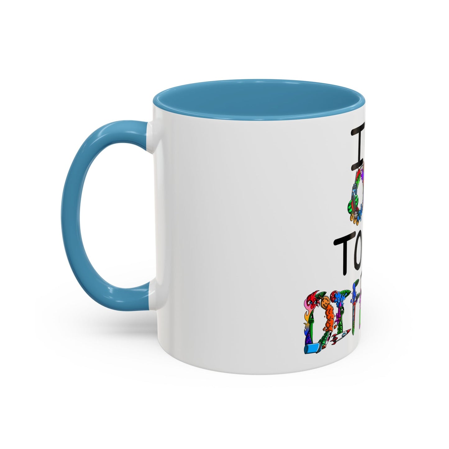 Accent Coffee Mug-Doodle It's OK to be Different