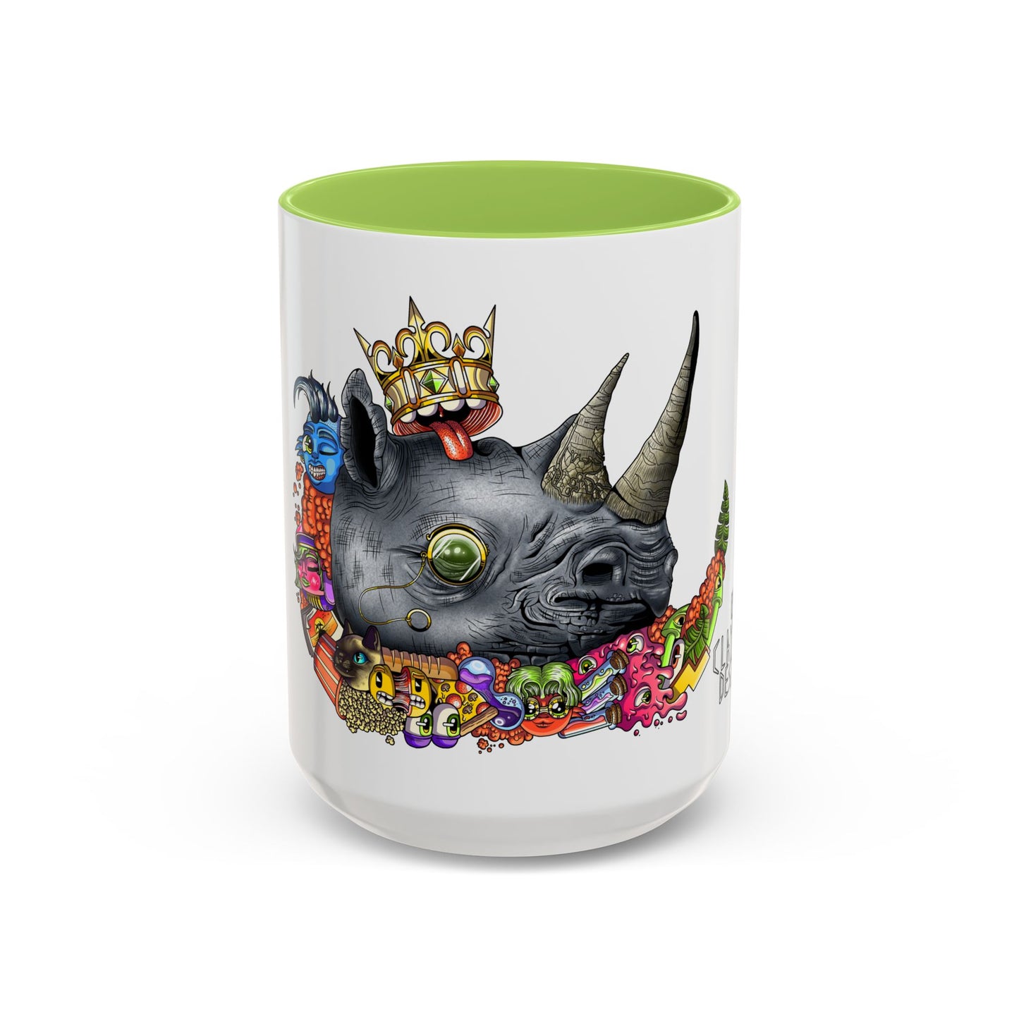 Accent Coffee Mug-Doodle Rhino