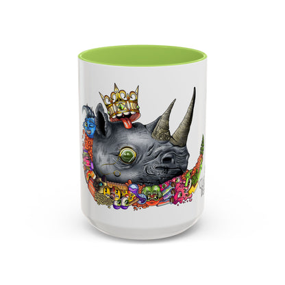 Accent Coffee Mug-Doodle Rhino