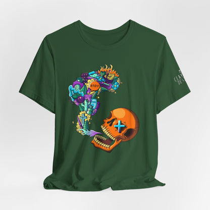Unisex Jersey Short Sleeve Tee-Doodle Skull