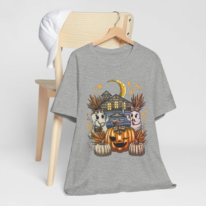 Halloween Pumpkin Unisex Jersey Short Sleeve Tee