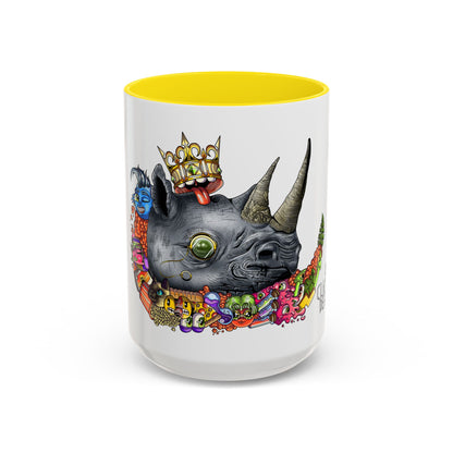 Accent Coffee Mug-Doodle Rhino