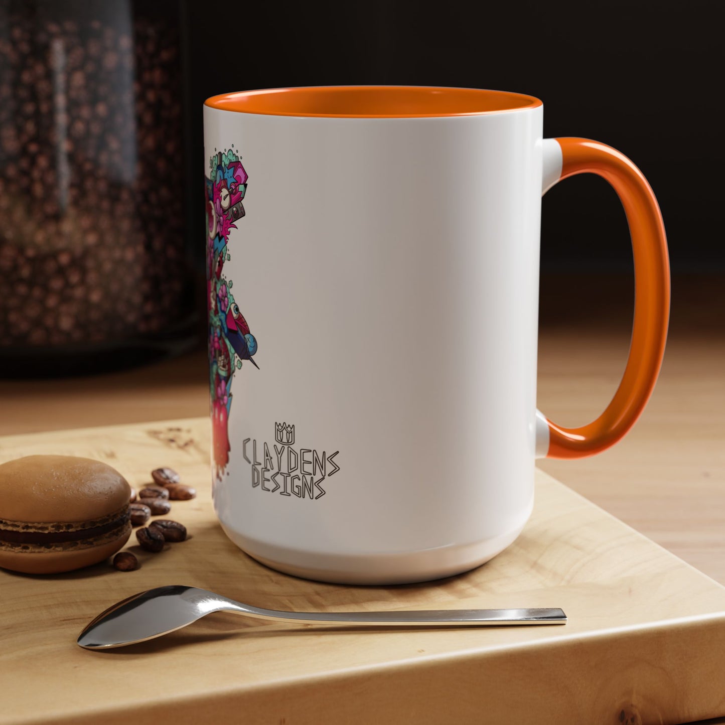 Accent Coffee Mug-Doodle Teddy
