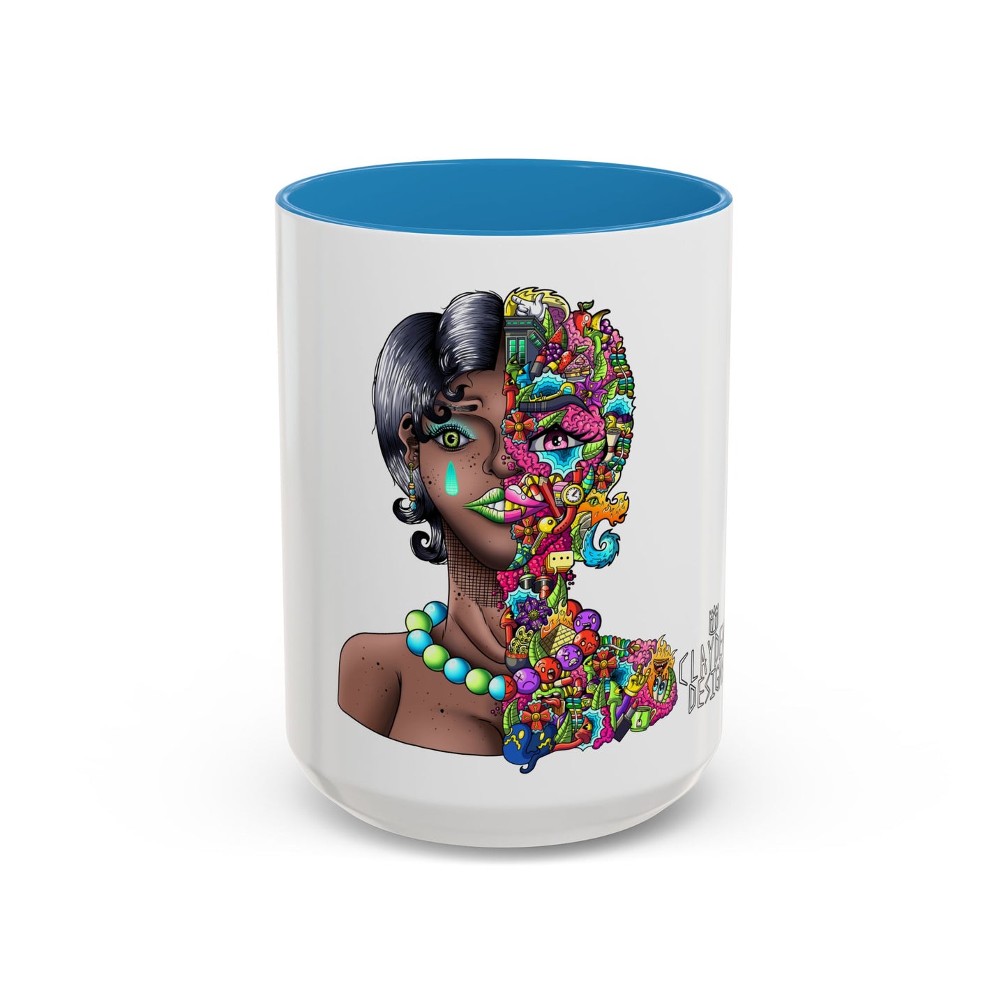 Accent Coffee Mug-Doodle Girl