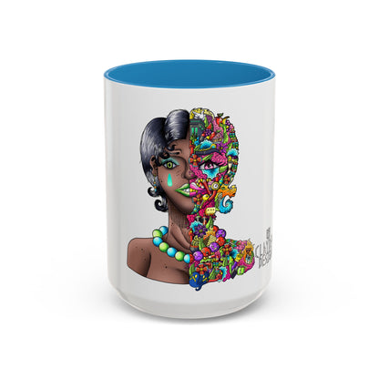 Accent Coffee Mug-Doodle Girl