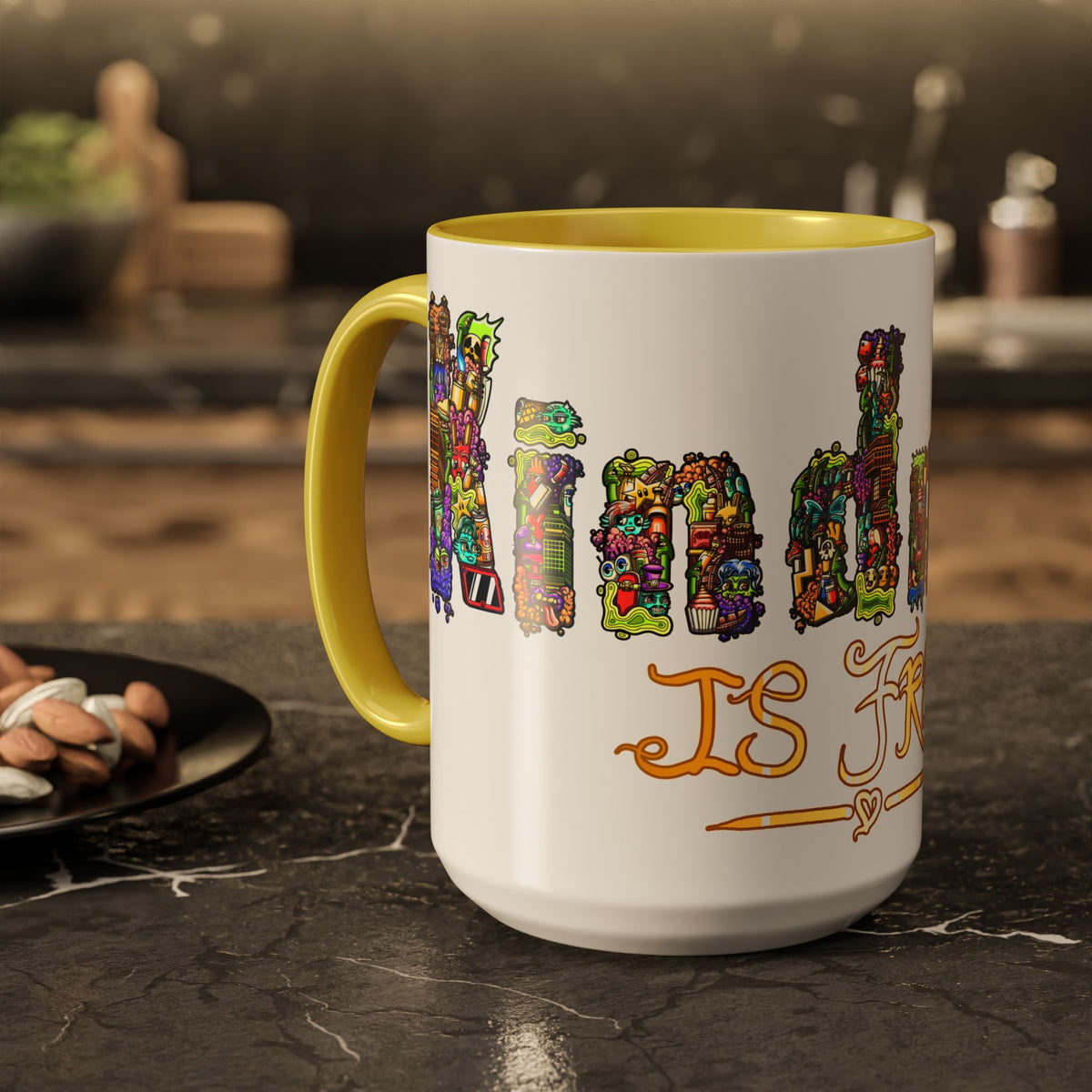 Kindness is Free Colorful Mugs (11oz, 15oz)