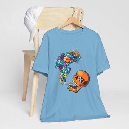 Unisex Jersey Short Sleeve Tee-Doodle Skull