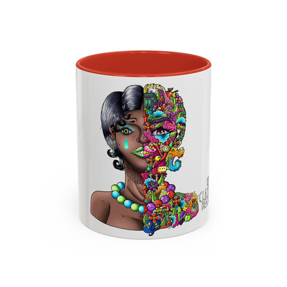 Accent Coffee Mug-Doodle Girl