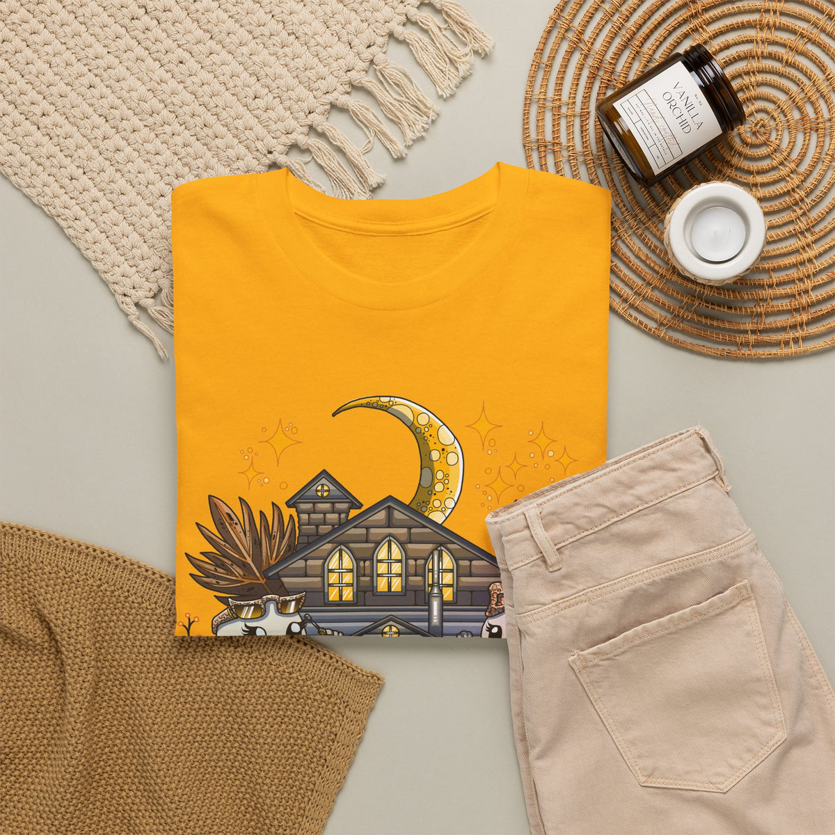 Adult Halloween Pumpkin Unisex Heavy Cotton Tee