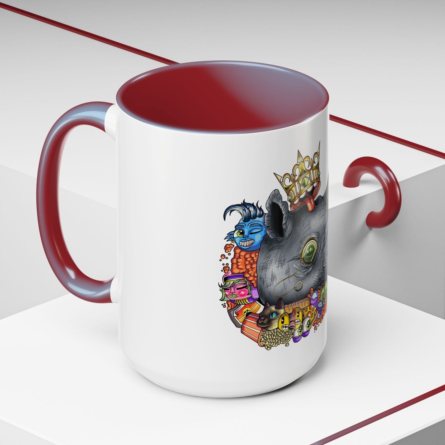 Accent Coffee Mug-Doodle Rhino