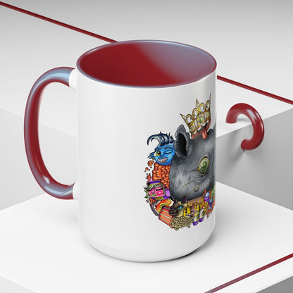 Accent Coffee Mug-Doodle Rhino
