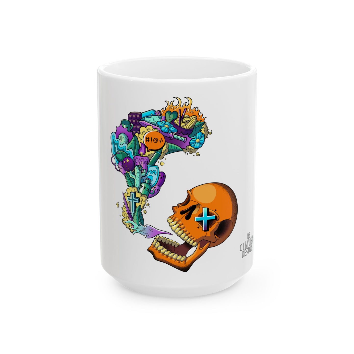 Ceramic Mug, (15oz)