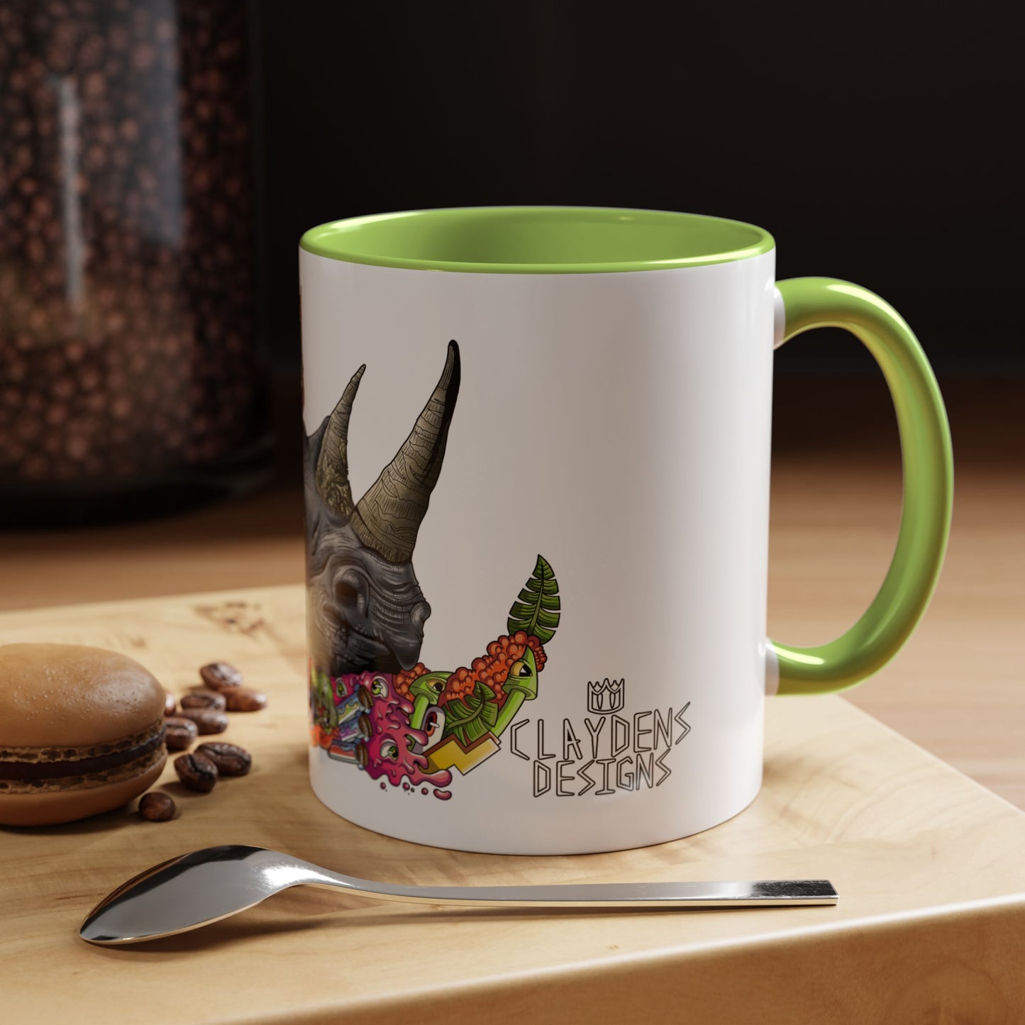 Accent Coffee Mug-Doodle Rhino