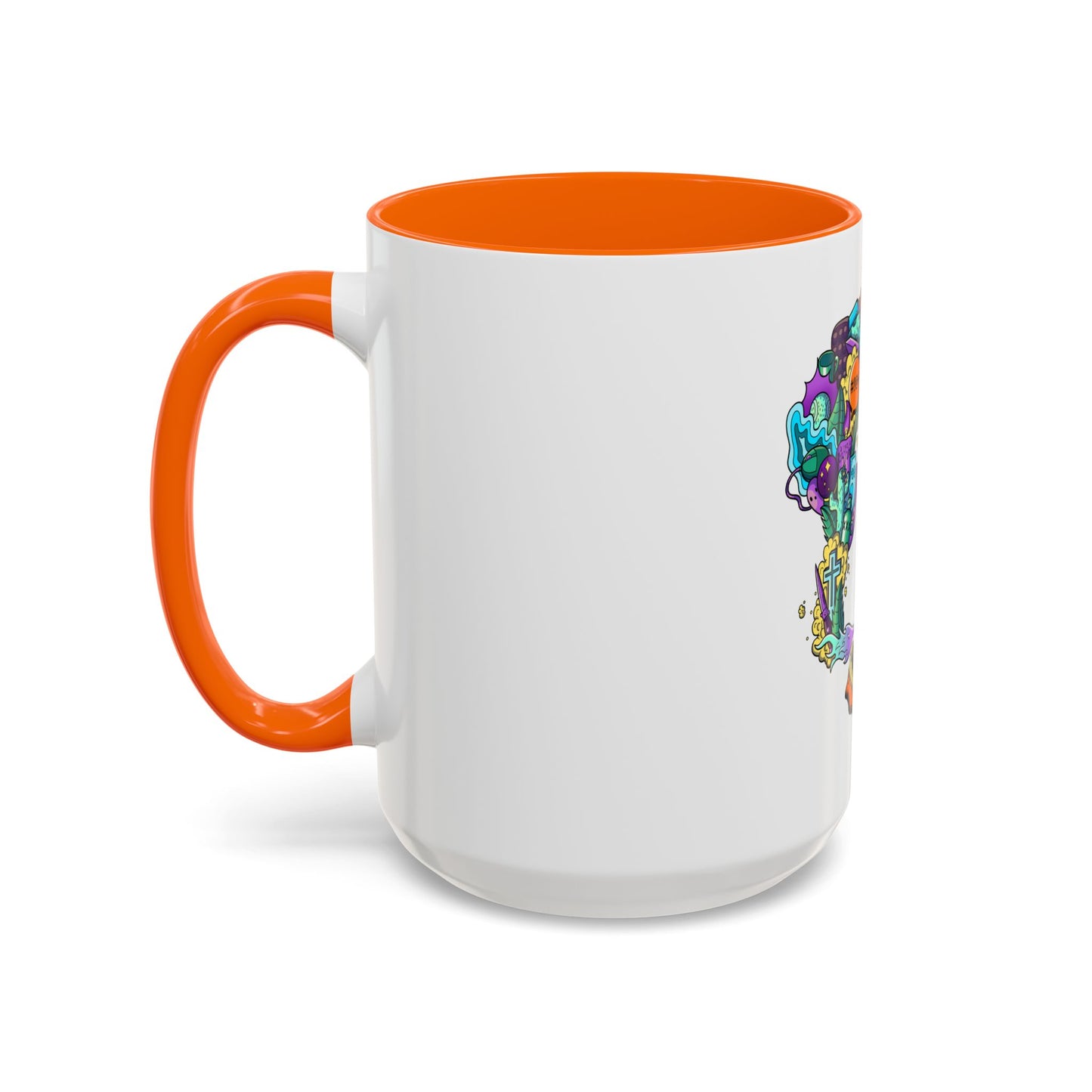 Accent Coffee Mug-Doodle Skull