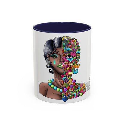 Accent Coffee Mug-Doodle Girl