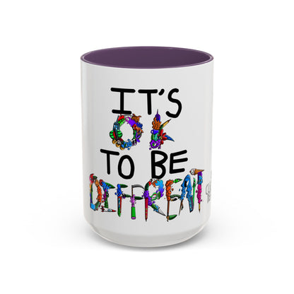 Accent Coffee Mug-Doodle It's OK to be Different