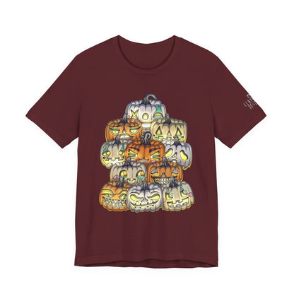 Halloween Pumpkin Unisex Jersey Short Sleeve Tee