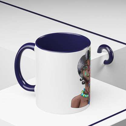 Accent Coffee Mug-Doodle Girl