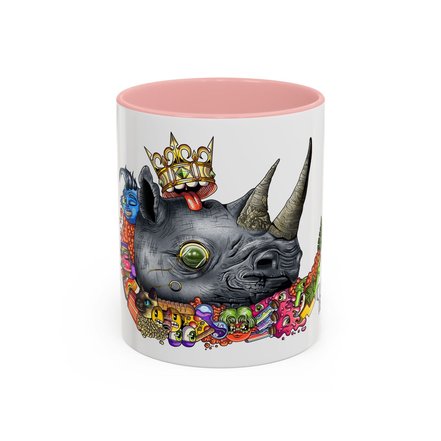 Accent Coffee Mug-Doodle Rhino
