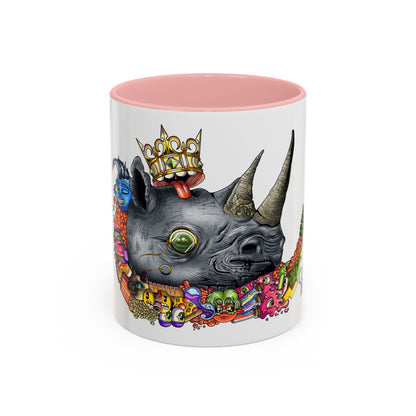 Accent Coffee Mug-Doodle Rhino
