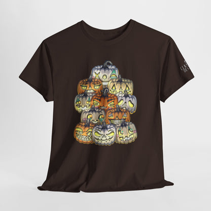 Halloween Pumpkin Unisex Heavy Cotton Tee