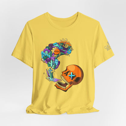 Unisex Jersey Short Sleeve Tee-Doodle Skull