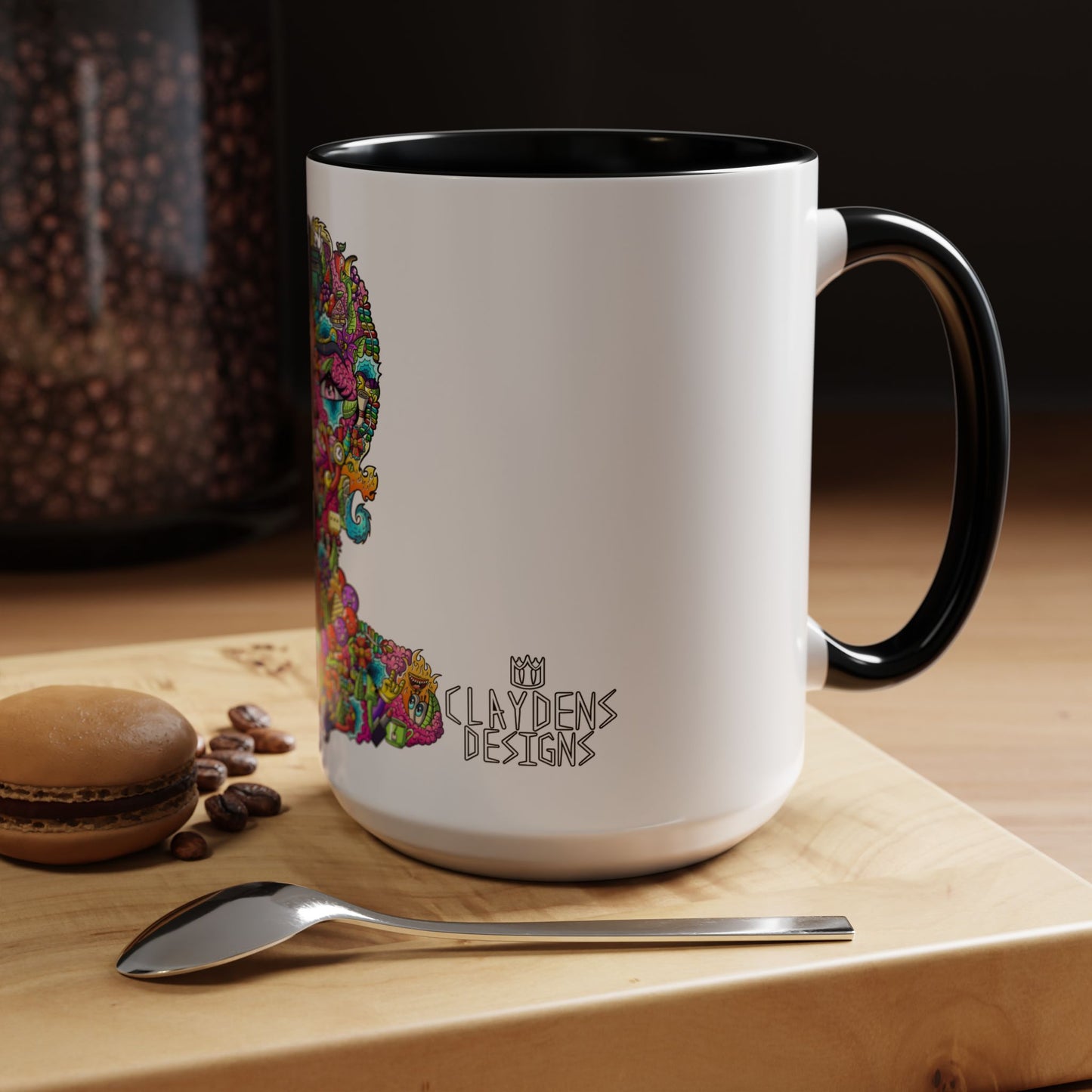 Accent Coffee Mug-Doodle Girl
