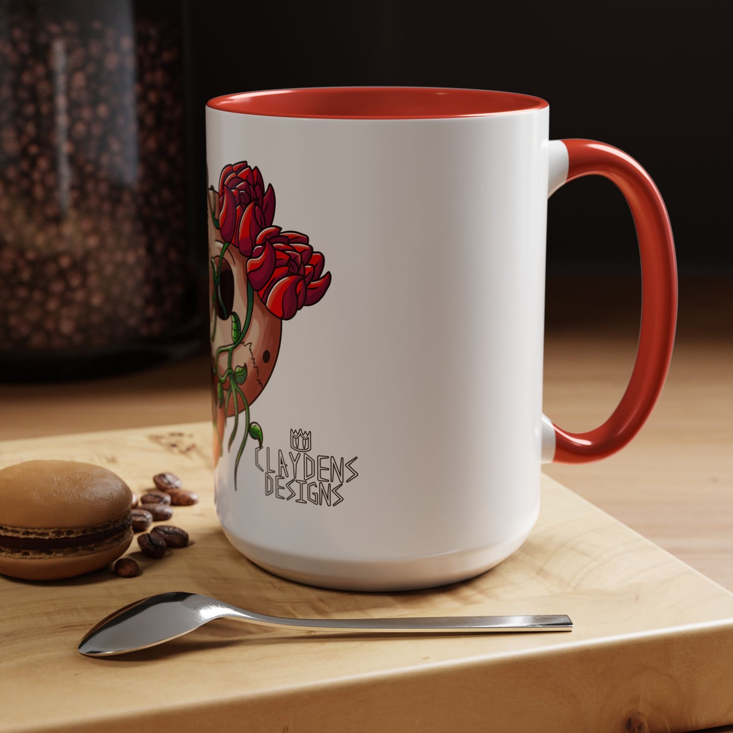 Accent Coffee Mug-Skull design