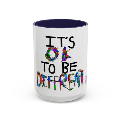Accent Coffee Mug-Doodle It's OK to be Different