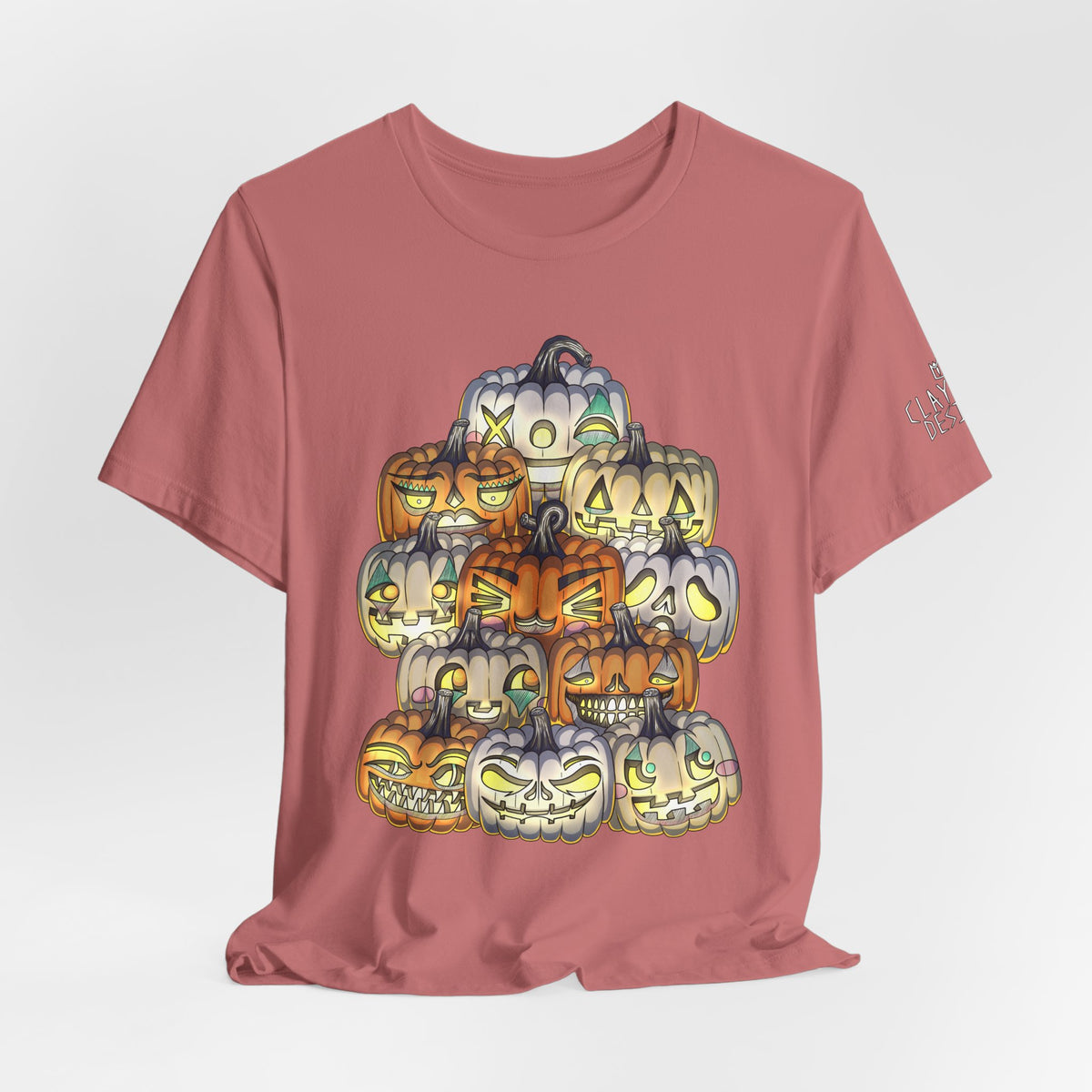 Halloween Pumpkin Unisex Jersey Short Sleeve Tee