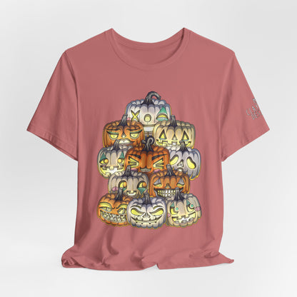 Halloween Pumpkin Unisex Jersey Short Sleeve Tee