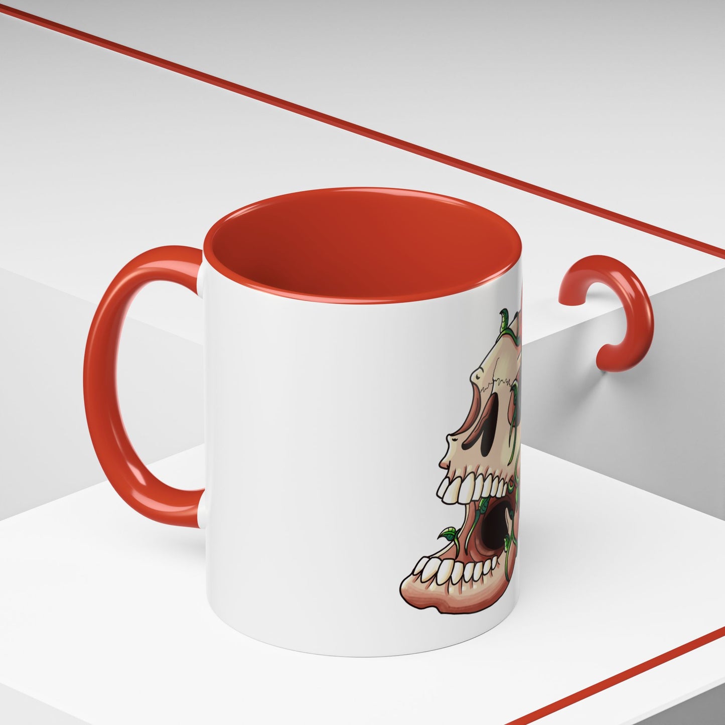 Accent Coffee Mug-Skull design