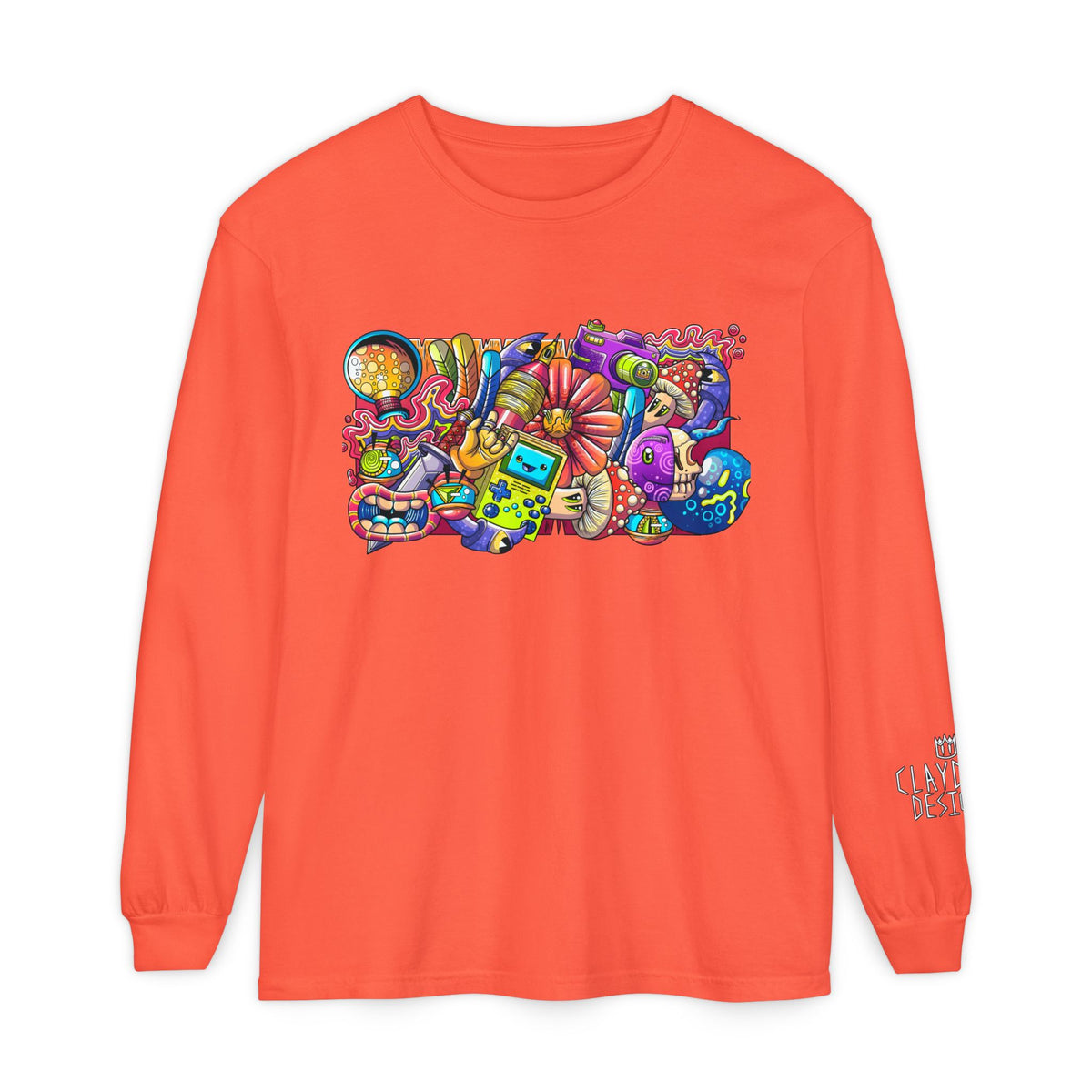 Unisex Garment-dyed Long Sleeve T-Shirt