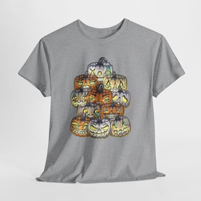Halloween Pumpkin Unisex Heavy Cotton Tee