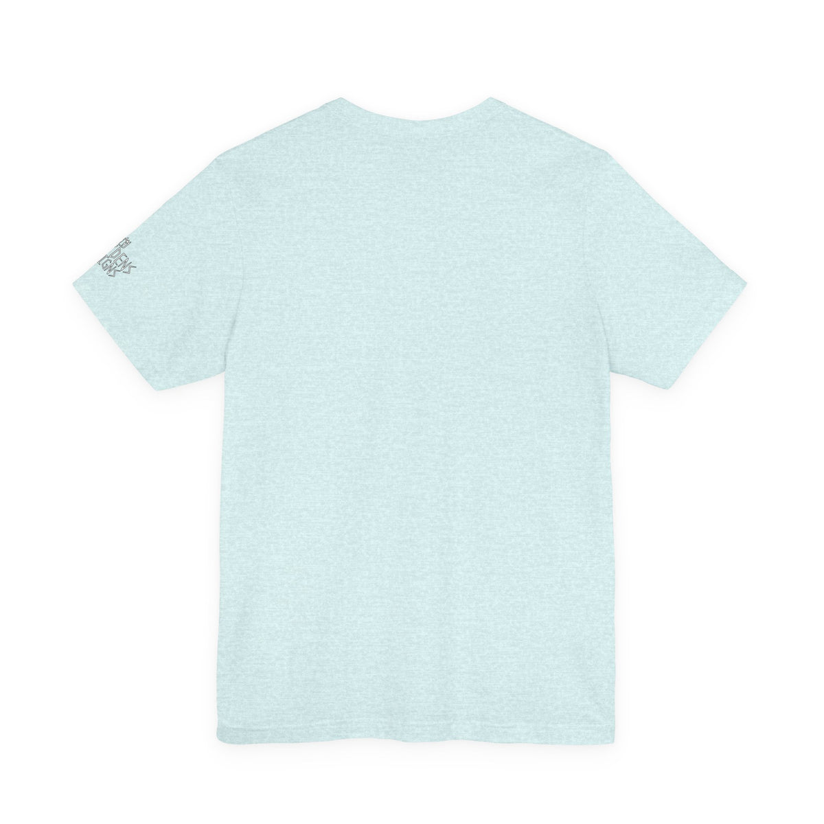 Bella+Canvas Unisex Jersey Short Sleeve Tee with print on sleeve