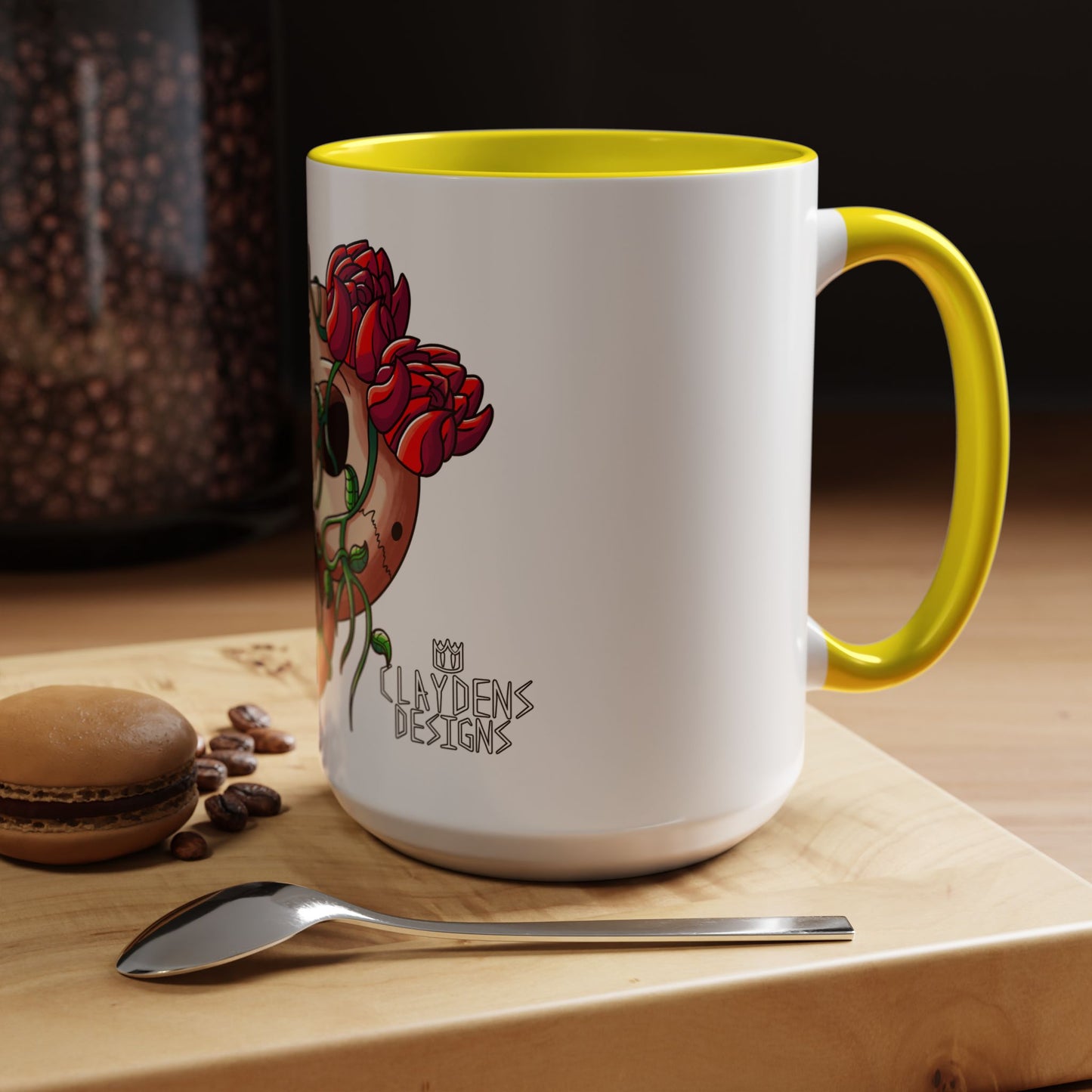 Accent Coffee Mug-Skull design