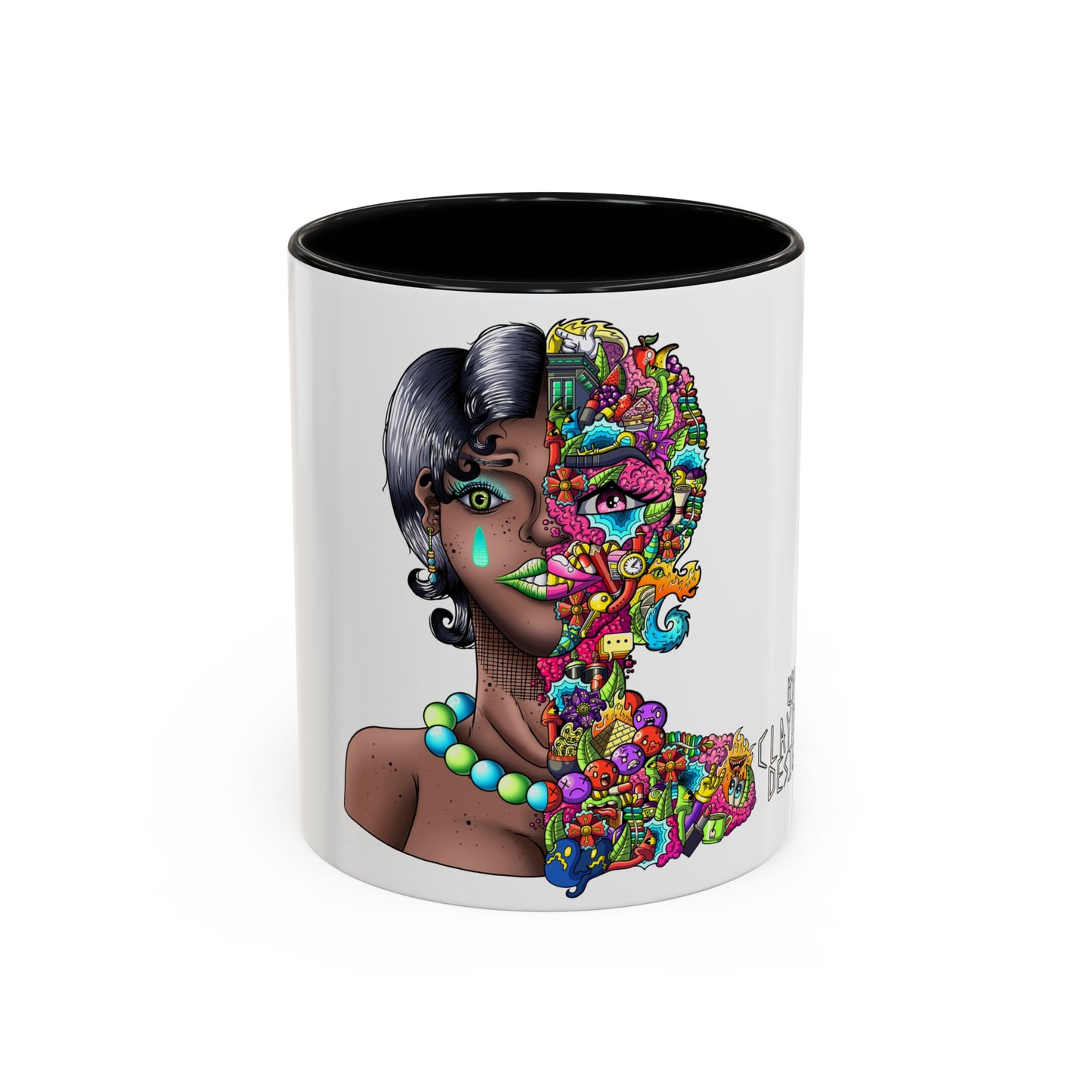 Accent Coffee Mug-Doodle Girl