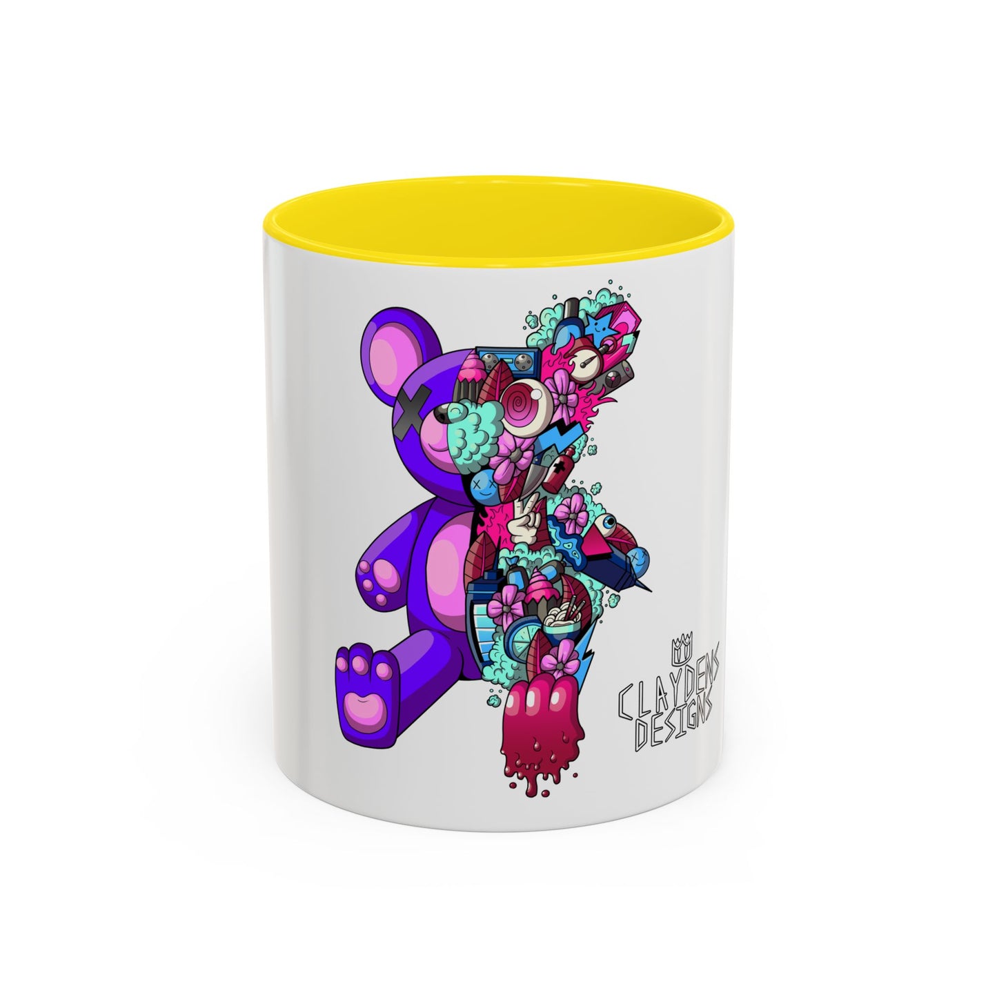 Accent Coffee Mug-Doodle Teddy