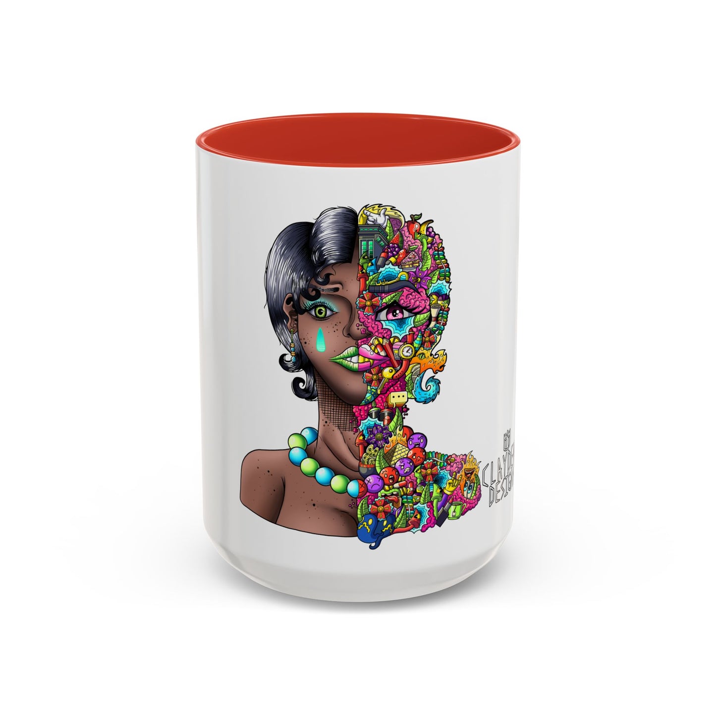 Accent Coffee Mug-Doodle Girl