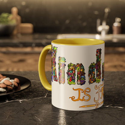 Kindness is Free Colorful Mugs (11oz, 15oz)