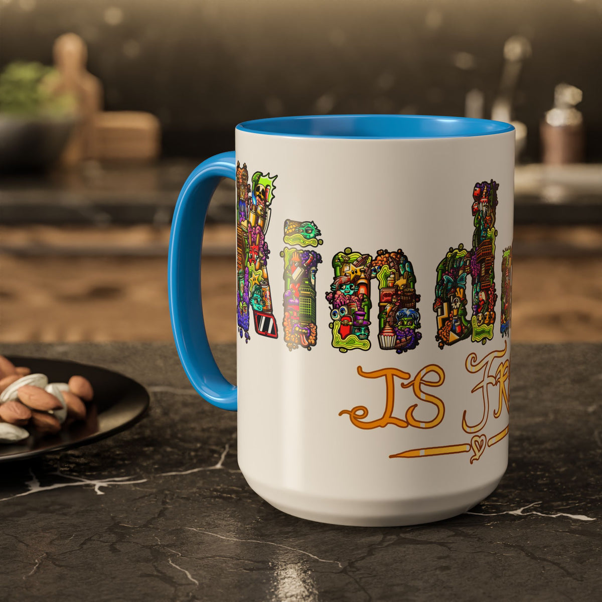Kindness is Free Colorful Mugs (11oz, 15oz)