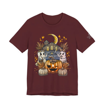 Halloween Pumpkin Unisex Jersey Short Sleeve Tee