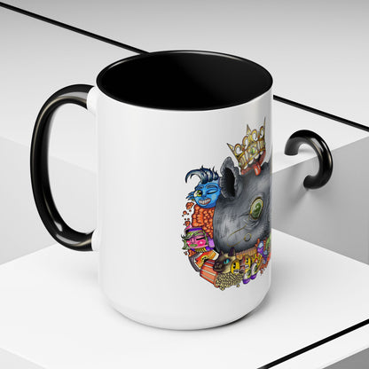 Accent Coffee Mug-Doodle Rhino